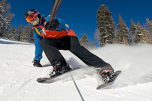 اسکی آلپاین با اسکیت برد